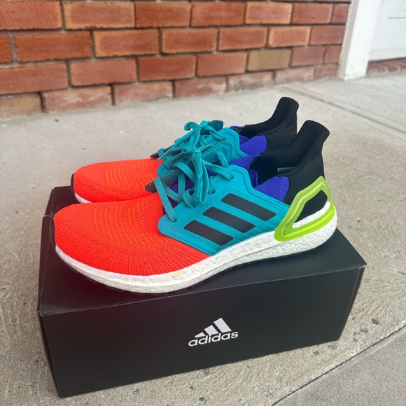 Adidas Ultra Boost 20 Primeblue in What the Solar Red - Picture 3 of 9